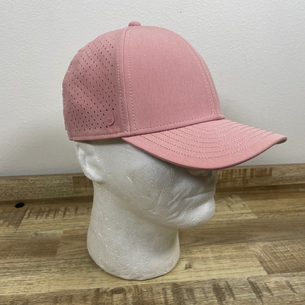 Melin A-Game Hydro Pink Mauve Performance Snapback Hat Men Small Water Resistant
